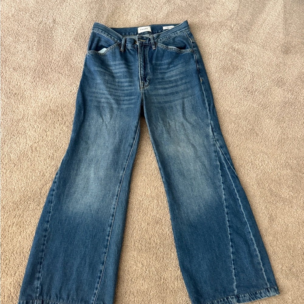 Frame Denim Dark Blue Flare Jeans